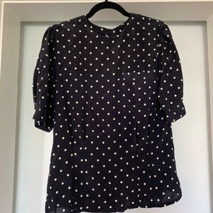 Vintage polka dot blouse